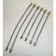 BMW E30 tous modèles y compris M3 Kit 6 durites de frein aviation GOODRIDGE