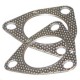 Joint descente turbo GARETT T3 (wastegate interne) 3 trous, diamètre: 60mm