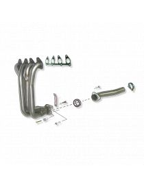 Colector RC RACING 4 en 1 con tubo de conexiÃ³n de acero inoxidable para OPEL CORSA B 1.4 8V 93-