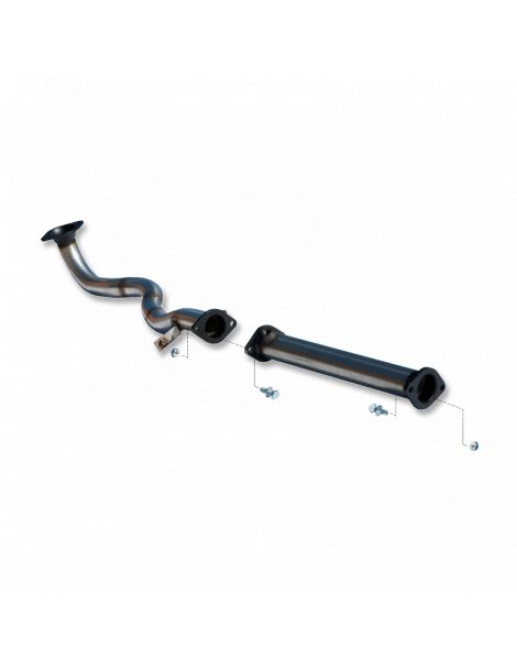 MITSUBISHI LANCER EVO8/EVO9 2.0 16V TURBO Tube afrique / Décatalyseur inox RC RACING