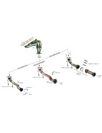 RENAULT CLIO 1.8 16V 91-92 Collecteur inox RC RACING 4 en 1