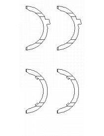 Coussinets paliers latéraux KING RACING AUDI 2.2 20V 3B AAN ABY ADU