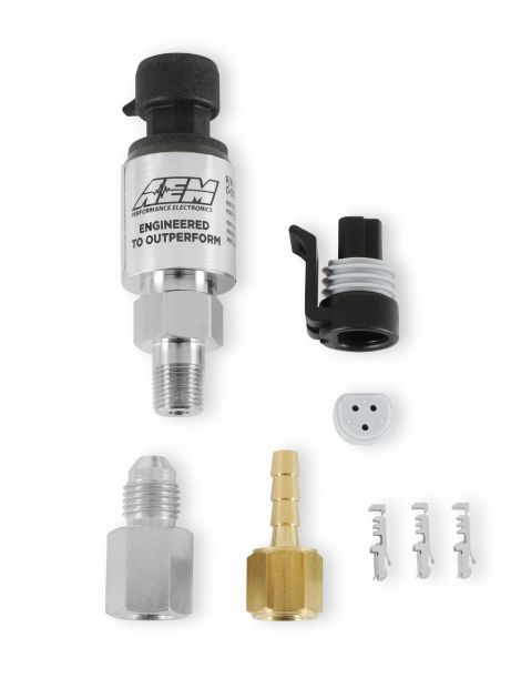 Capteur / Sonde AEM pression turbo (MAP) 0-3.5 BARS pour gestion / calculateur, filetage 1/8" NPT
