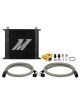 Kit radiateur huile 34 rangées MISHIMOTO noir avec plaque thermostatique