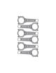 Bielles forgées BMW / TOYOTA - 3.0L 24V Turbo - B58B30 pour pistons forgés
