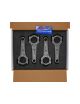 Bielles forgées Mitsubishi 2.0 16V Turbo 4G63 7 boulons, axe 22 mm, entraxe 150 mm, pour pistons forgés