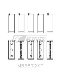 Trimetalen hoofdlagers krukas King BMW M5 Z8 S62B50