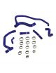 Kit tubi flessibili per olio in silicone REDOX da 6 pezzi per PEUGEOT 405 Mi16 . Fornito con fascette stringitubo.