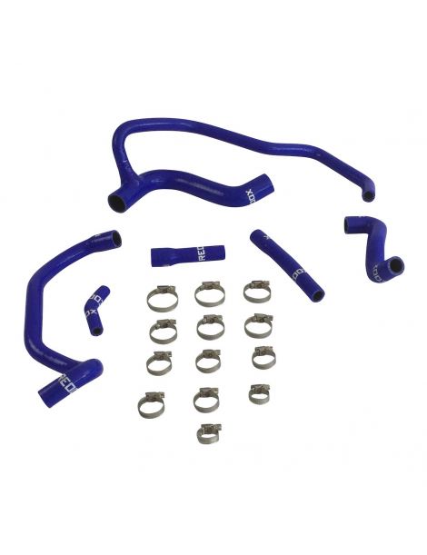 Kit tubi flessibili per olio in silicone REDOX da 6 pezzi per PEUGEOT 405 Mi16 . Fornito con fascette stringitubo.