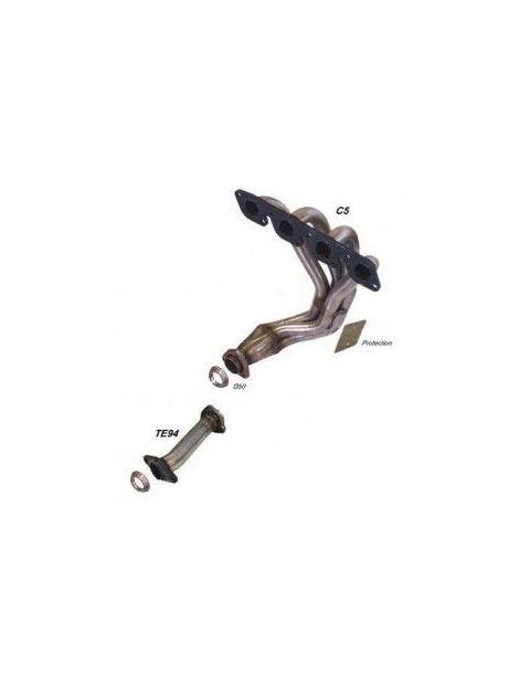 Collettore 4 in 1 in acciaio inox per FORD FIESTA 1.6S 8V 84-89