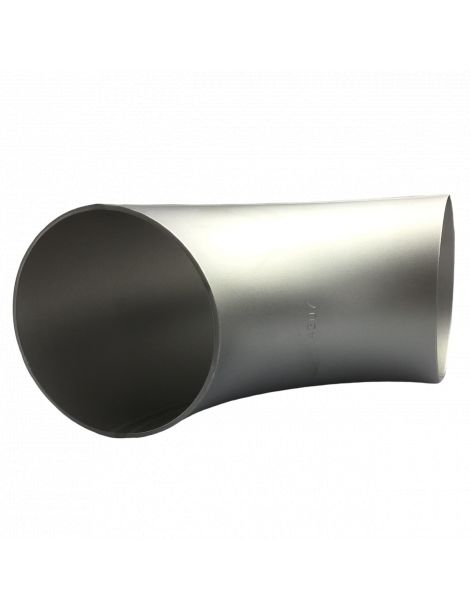 Gomito 3D a 90° in acciaio inox 304L, laminato e saldato, diametro esterno 88,9 mm, spessore 2 mm