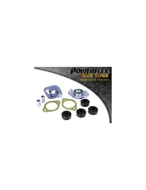 BMW E36 Kit 2 coupelles avec silent bloc durs POWERFLEX BLACK SERIES Amortisseurs AR avec tige 10mm