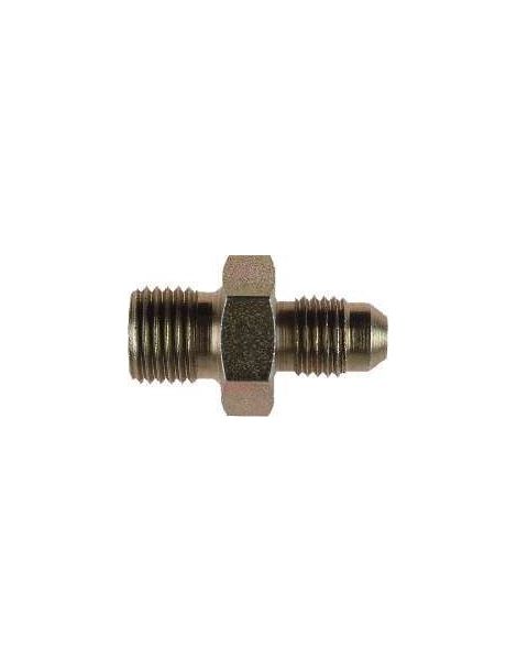 Adaptador recto macho a macho de 1/2" BSP - DASH 8 (JIC 3/4")