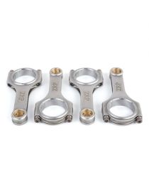 144.00 x 19.00 x 50.60 x 23.00mm - Kit 4 bielles acier 817M40T forgees en H ZRP avec vis 5/16" ARP2000 et trou de graissage