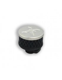 Filtre reniflard PIPERCROSS, connexion: caoutchouc diamètre de 13 à 19mm, chapeau: aluminium (argent)