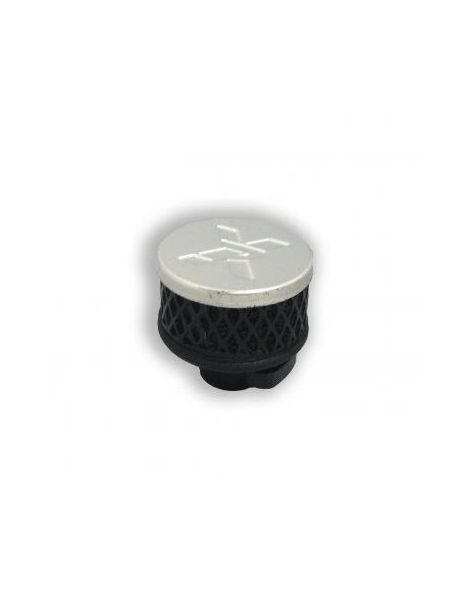 Filtre reniflard PIPERCROSS, connexion: caoutchouc diamètre de 13 à 19mm, chapeau: aluminium (argent)