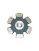 Disque embrayage renforce metal fritte rigide 6 patins SAFFA diametre 241mm, reference EMB-2582