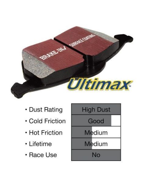 Plaquettes de frein EBC Brakes Ultimax référence DP143 (le jeu)