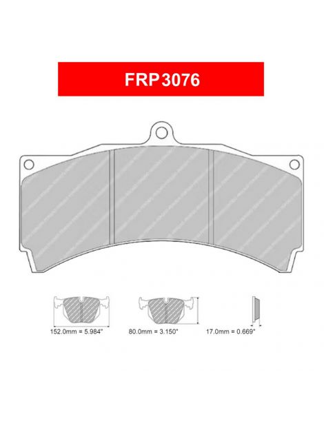 Etriers AP RACING CP5070 et CP5570 - Plaquettes de frein FERODO DSUNO (le jeu)
