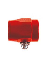 Faux écrou alu durite DASH10 collier de serrage coloris rouge