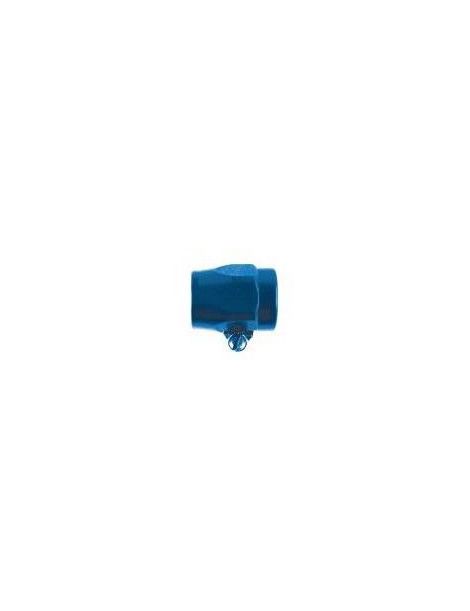 Faux écrou alu durite DASH10 collier de serrage coloris bleu