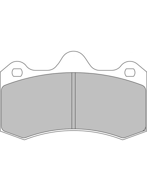 PEUGEOT 207 RC 2009- FERODO DS3000 Bremsbeläge (Satz) für AP RACING Bremssttel