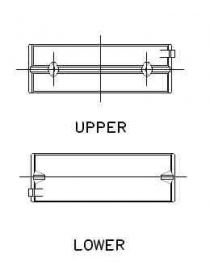ACL Race Series 5M1186H tri-metal Crankshaft Bearing Set, Size: ORIGINAL