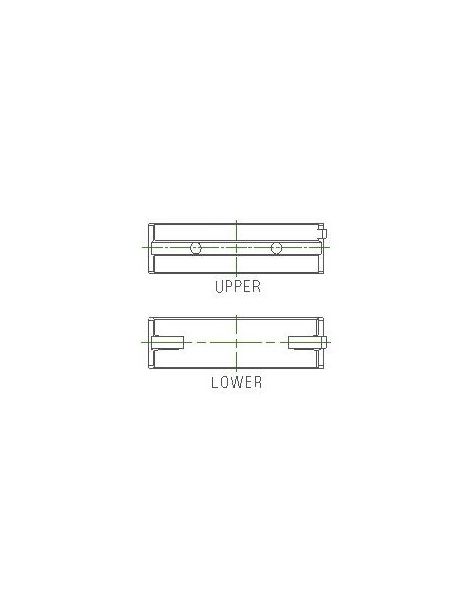 ACL Races Serie 5M8412H Trimetal Krukaslagerset, Maat: ORIGINEEL