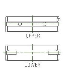 ACL Race Series 5M8412HX-STD tri-metal Crankshaft Bearing Set, Size HX