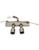 RC RACING stainless steel exhaust (dual 101mm outlets) for VOLKSWAGEN GOLF V, 2.0 TURBO FSI 200hp engine, w/ R32 bumper