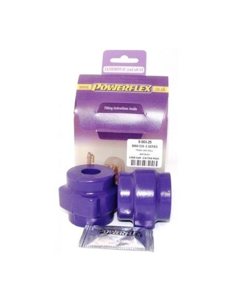 Kit 2 supporto antivibrante rigidi POWERFLEX PERFORMANCE Antirollio anteriore 25mm per BMW E39 520 a 530