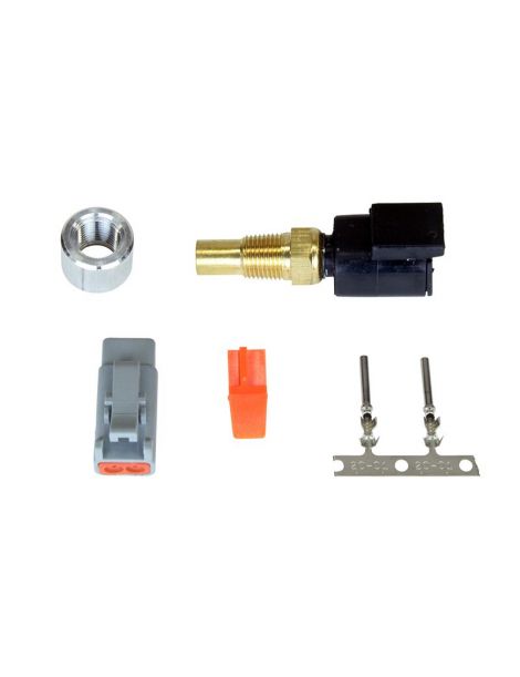 Sonda/sensor de temperatura de agua NPT de 1/8" con inserto de soldadura y conector tipo DTM (impermeable)