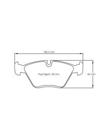 BMW M3 (E46) inclus CSL 3.2 24V S54B32 06/2000-07/2006 Plaquettes de frein avant PAGID Bleu RS4-2 (le jeu)