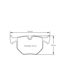 BMW M3 (E46) inclus CSL 3.2 24V S54B32 06/2000-07/2006 Plaquettes de frein arrière PAGID Rouge RST3 (le jeu)