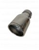 Ø90mm Sortie de silencieux ronde longueur 160mm pour tube diamètre 60.3mm