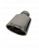 Ø115x70mm Sortie de silencieux ovale longueur 160mm pour tube diamètre 60.3mm