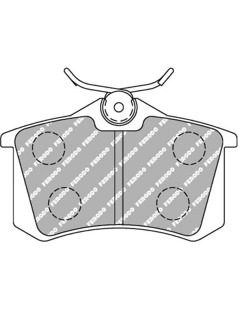 Plaquettes freins arrière FERODO RACING FCP1491