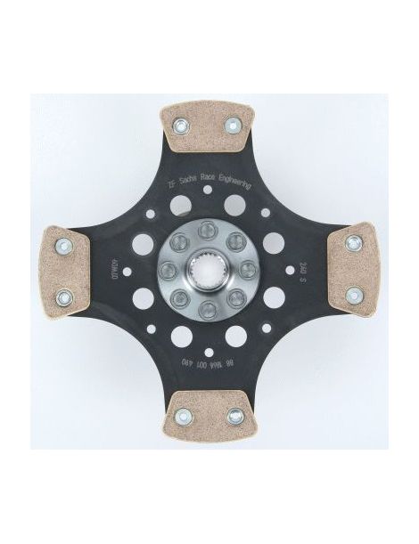 Disco frizione rigido in metallo sinterizzato rinforzato con 4 pastiglie, SACHS PERFORMANCE, diametro 240mm, 23 scanalature