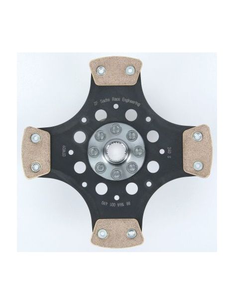 Disque embrayage renforcé métal fritté rigide 4 patins SACHS PERFORMANCE diamètre 240mm, 23 cannelures