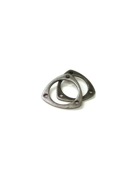 63.5mm - Bride 3 trous acier à souder