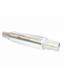 ⌀50mm mâle - Silencieux inox RC RACING à souder, corps 101mm, longueur totale 630mm