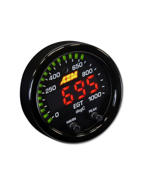 Manometro EGT 0-1000°C X-Series AEM digitale sfondo nero