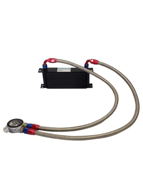 kit de radiador de aceite de matriz BREEZY DASH10 de 235 mm y 16 filas, placa termosttica MOCAL de 85 Â¡C