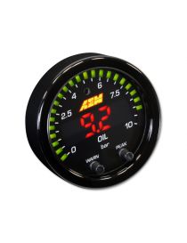 Manomètre AEM X-Series pression essence/huile 0-10 bars