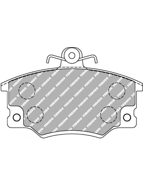 Plaquettes de frein FERODO DS2500 référence FCP370H (le jeu)