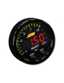 Turbo pressure gauge -1/+2.5 bar X-Series AEM