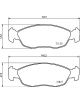 Plaquettes de frein MINTEX M1144 référence MDB1808 (le jeu)