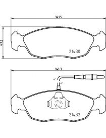 Plaquettes EBC standard pour étriers avants HISPEC Billet 4 (le jeu)