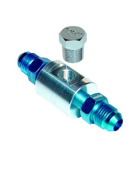 Adaptateur / té de dérivation DASH 6 pour sonde pression essence avec taraudage 1/8" NPT