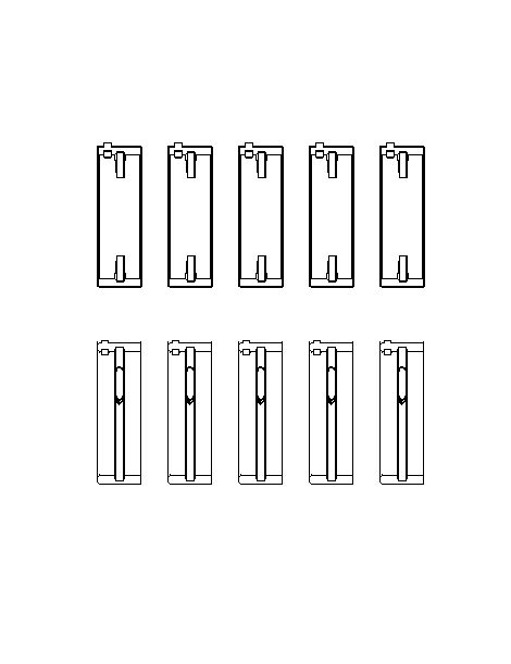 Coussinets vilebrequin trimétal KING RACING VAG 2.0 TFSI EA113